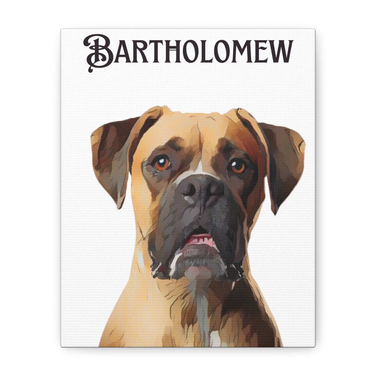 PAW-sonalized White Canvas Print | Upload Photo~Choose size