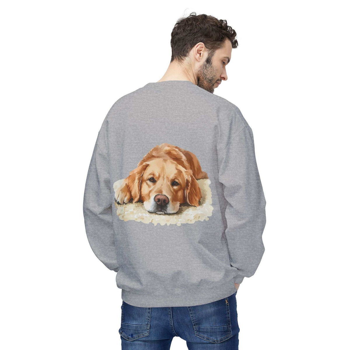 Cozy Golden Retriever Sweatshirt - Naptime Ahead Cloud