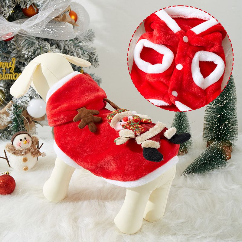 Christmas Dog Hoodie - Festive Flannel Pet Costume