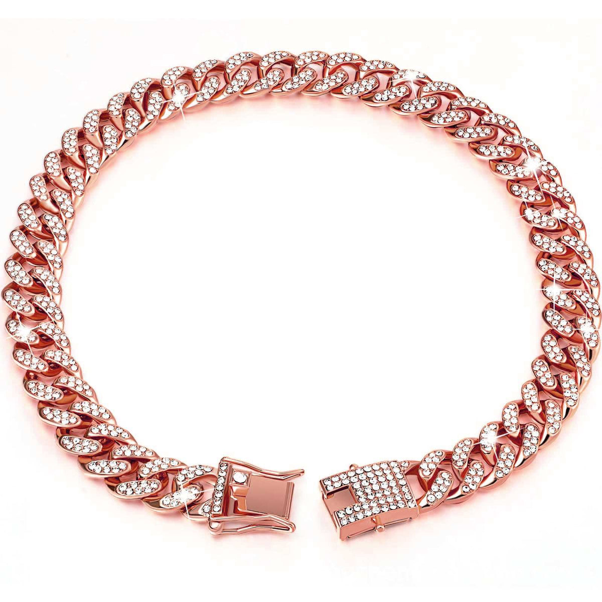 Diamond Bling Dog Cat Collar - Cuban Style Necklace