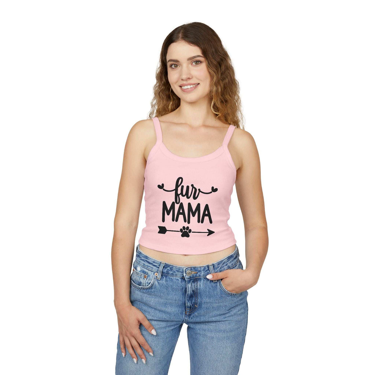 Fur Mama Spaghetti Strap Tank Top - Perfect for Dog Moms