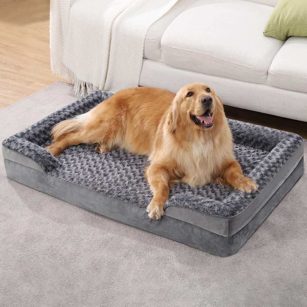Chew Proof Orthopedic Dog Sofa - Washable Luxury Bed