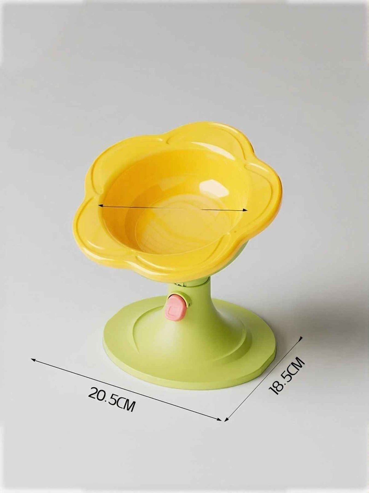 Pet Flower Bowl Ceramic - Elevated Pedestal Feeding Dish