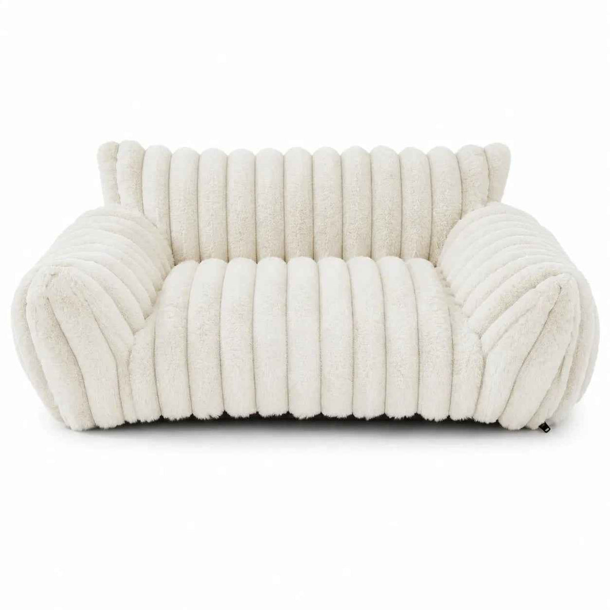 Small Pet Bolster Sofa Bed - Washable Plush Couch for Cats and Dogs