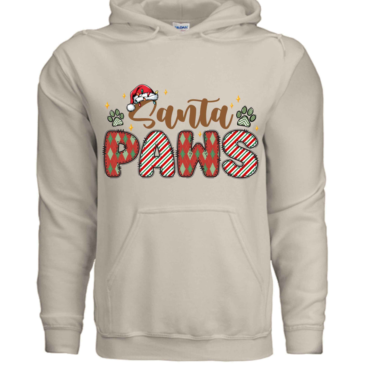 Santa Paws Holiday Hoodie for Dog Lovers - Cozy Festive Gift