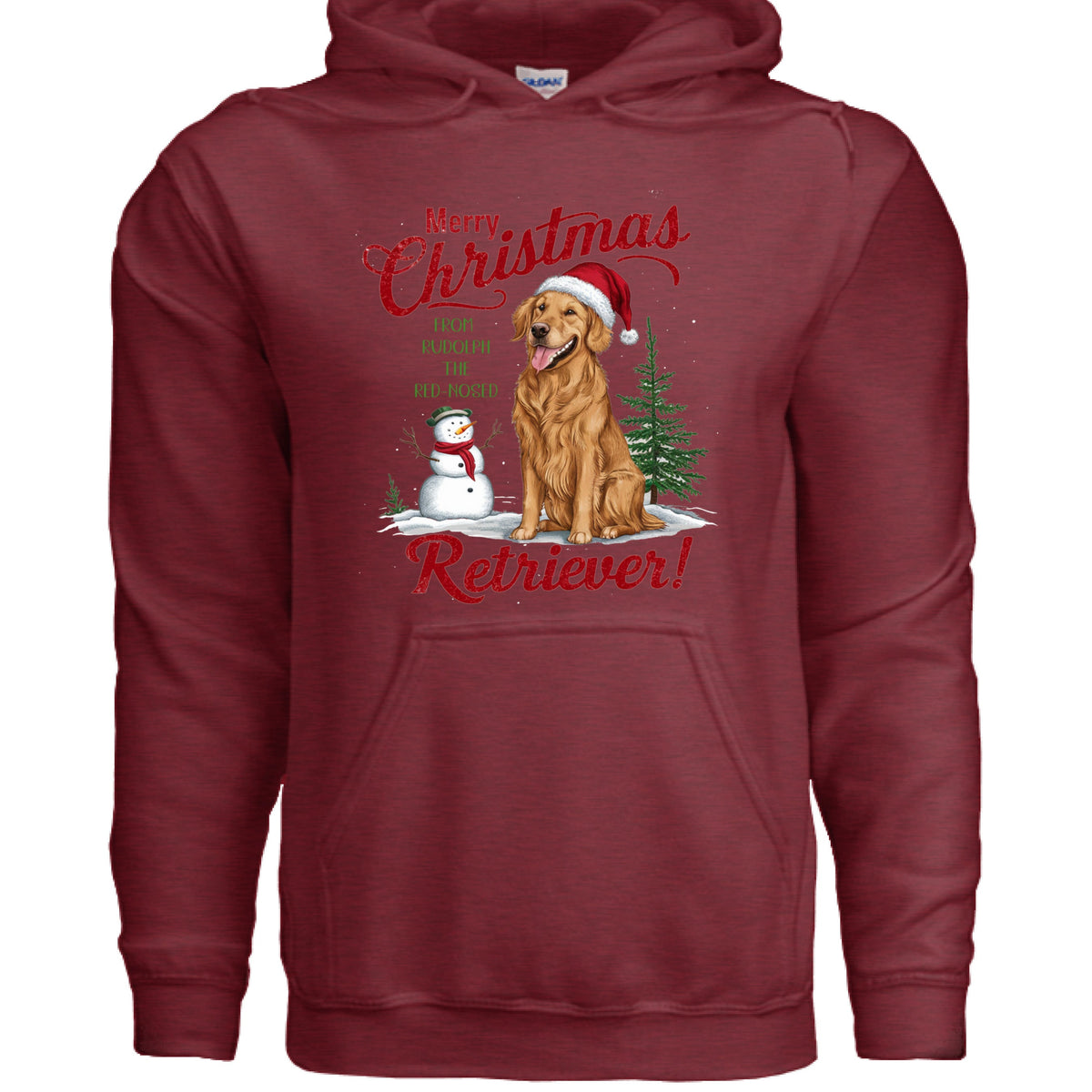 Red Nose Retriever Hoodie - Merry Christmas Sweatshirt
