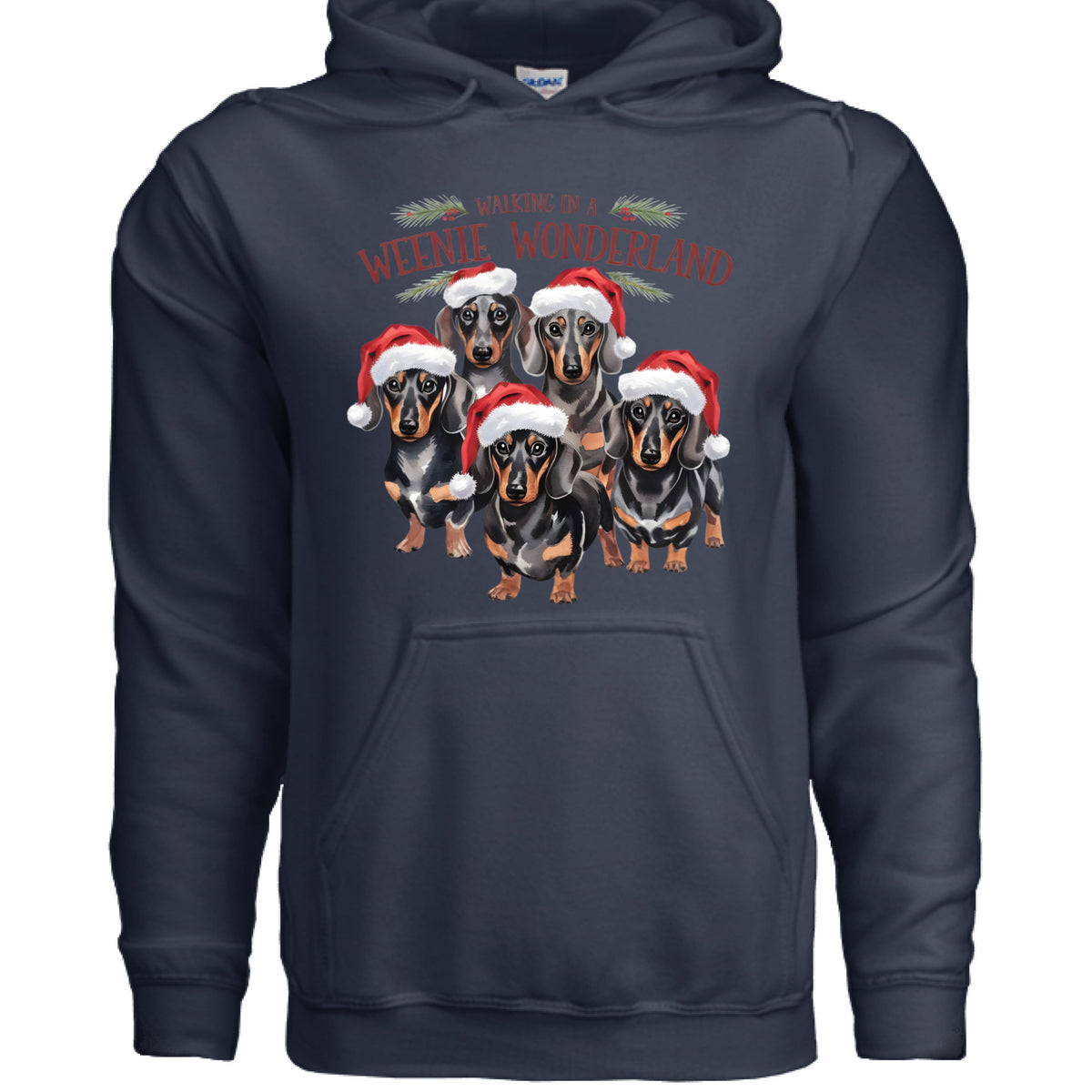 Weenie Wonderland Hoodie - Dachshund Lover Sweatshirt
