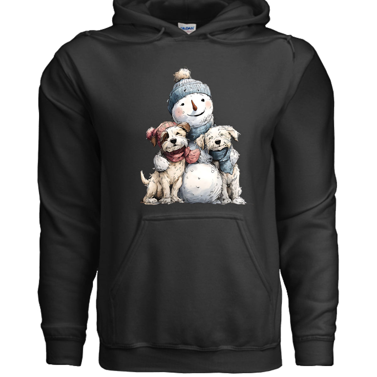 Snowman Hugs Hoodie - Cozy Winter Pet Lover Sweatshirt