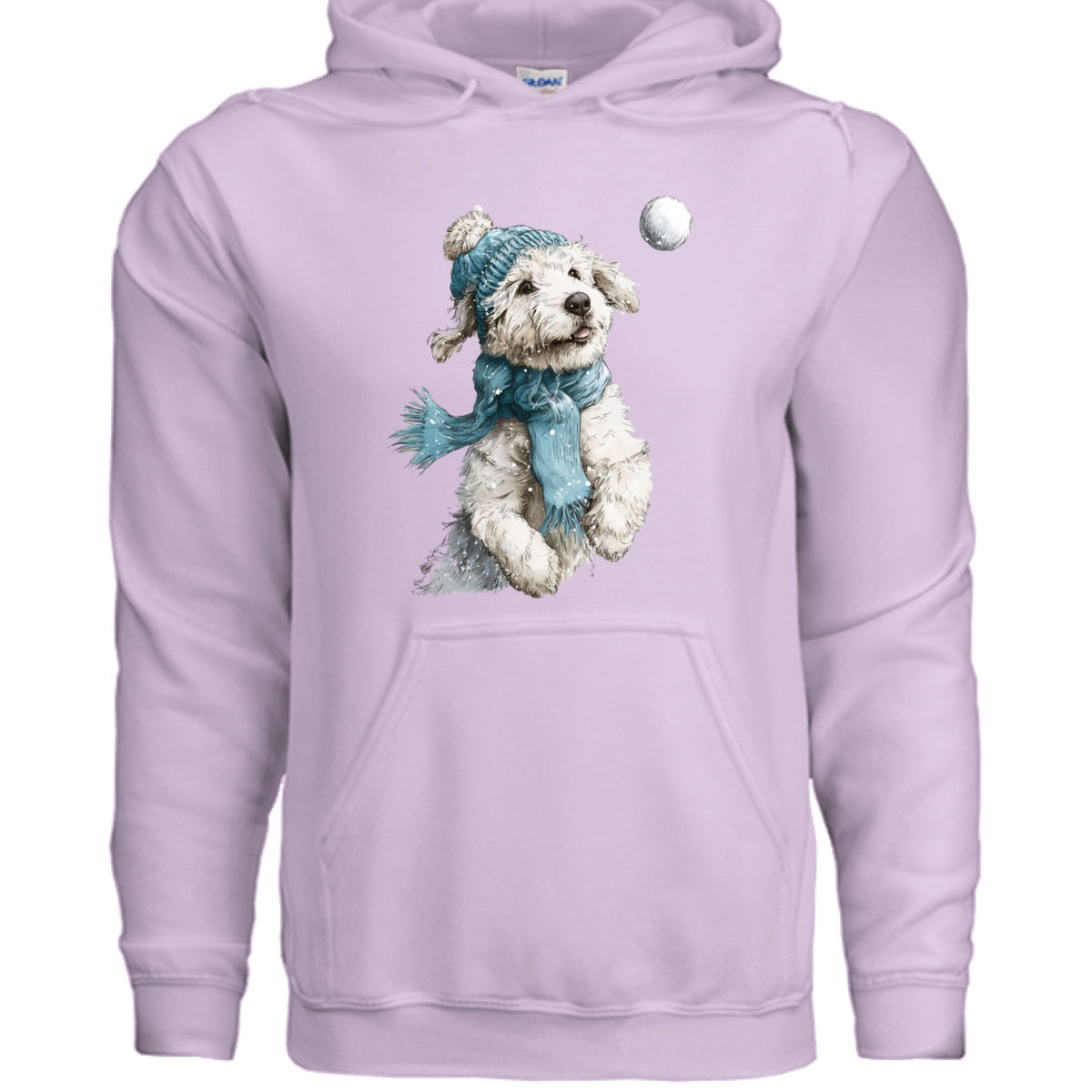 Snowball Fetch Hoodie - Whimsical Dog Lover Sweatshirt