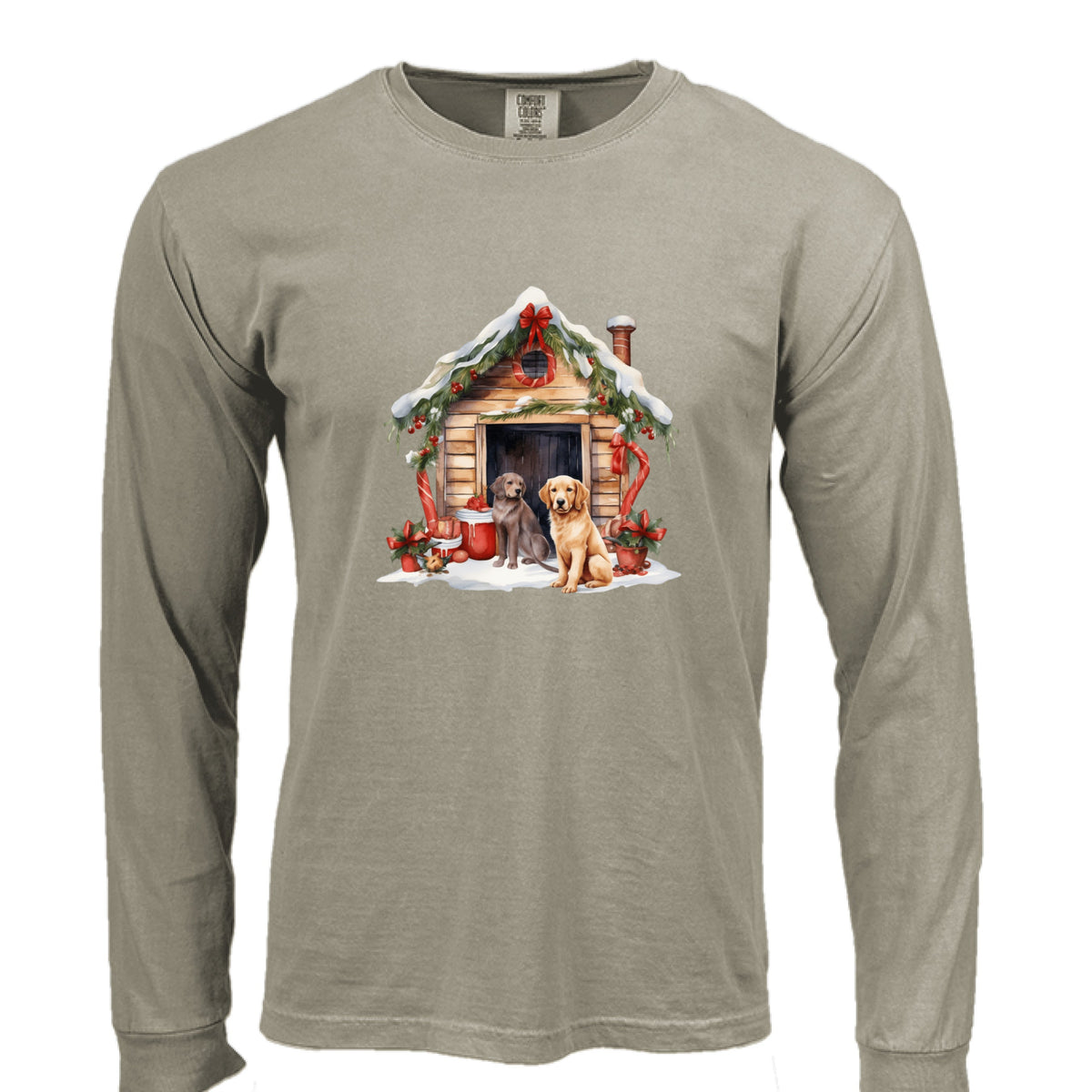 Comfort Colors Dog House Long Sleeve Shirt - Unisex Cotton