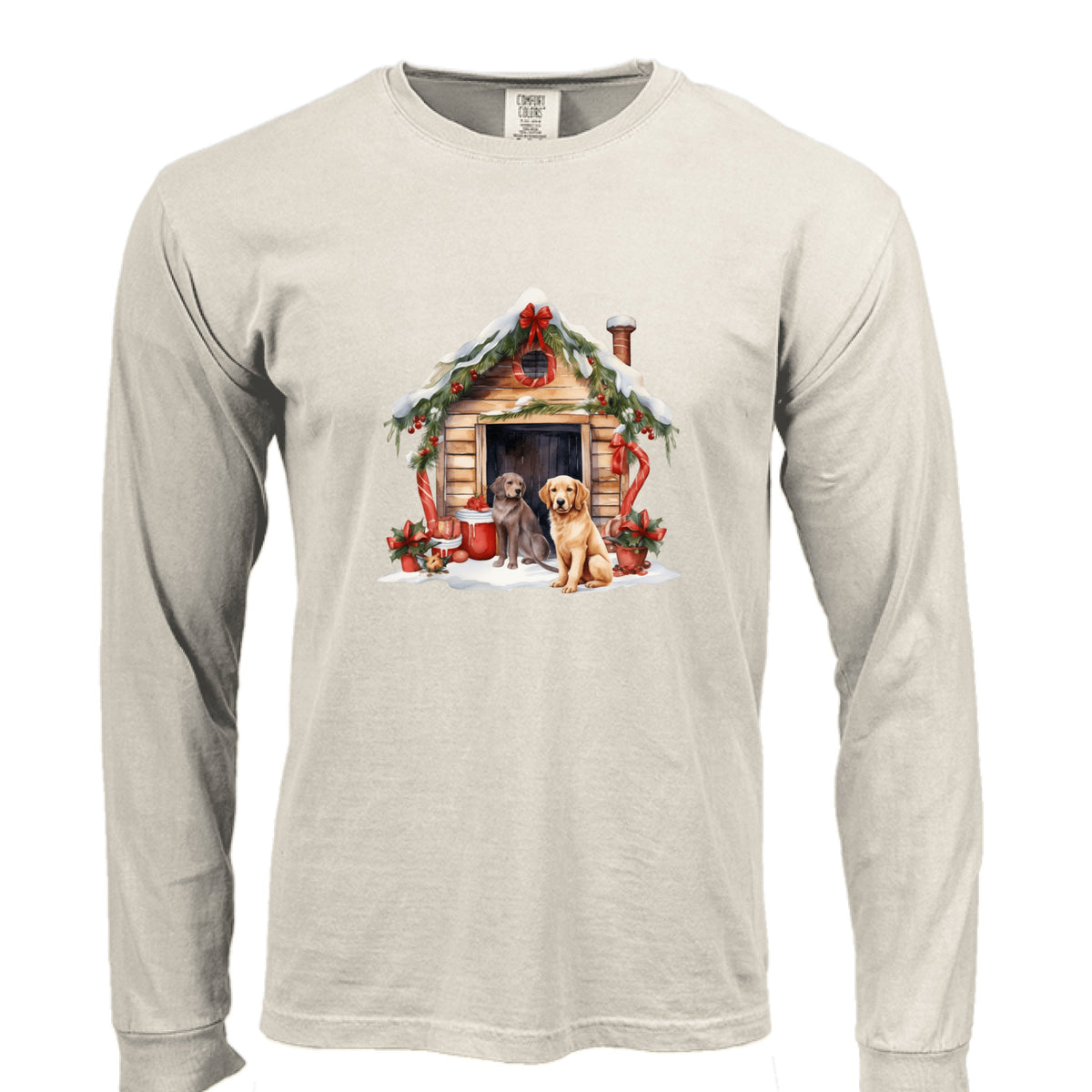 Comfort Colors Dog House Long Sleeve Shirt - Unisex Cotton