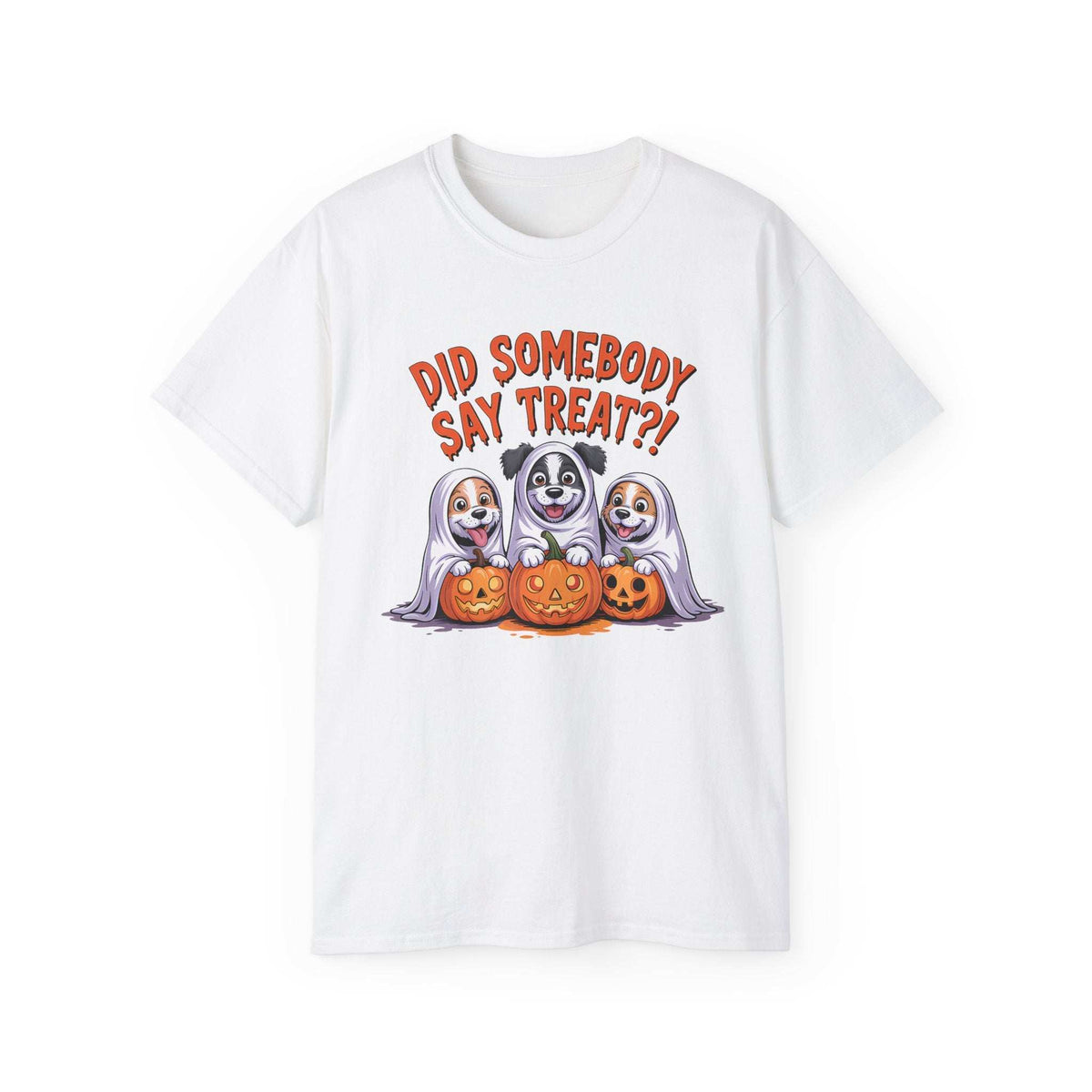 Spooky Halloween Dog Tee - Fun Ghosts T-Shirt