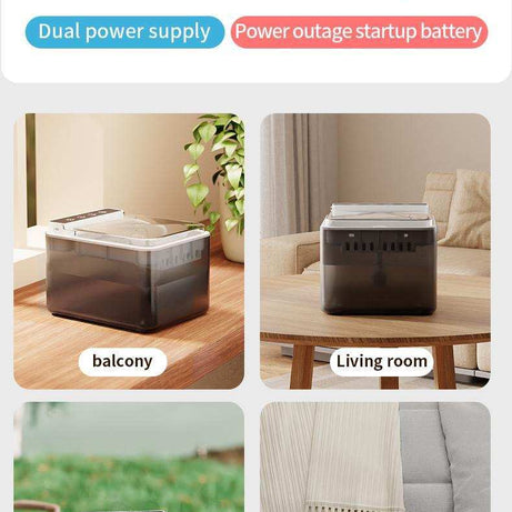 Wireless Charging Battery Driven 304 Stainless Steel Cat Automatic Induction Pet Water Fountain