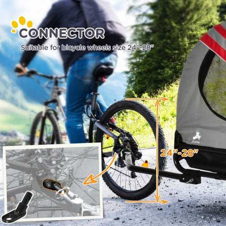 Pet Bike Trailer & Stroller - 2-in-1 for Small Dogs