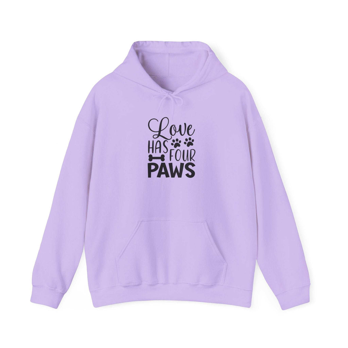 Love Has Four Paws Hoodie – Cozy Unisex Sweatshirt for Pet Lovers