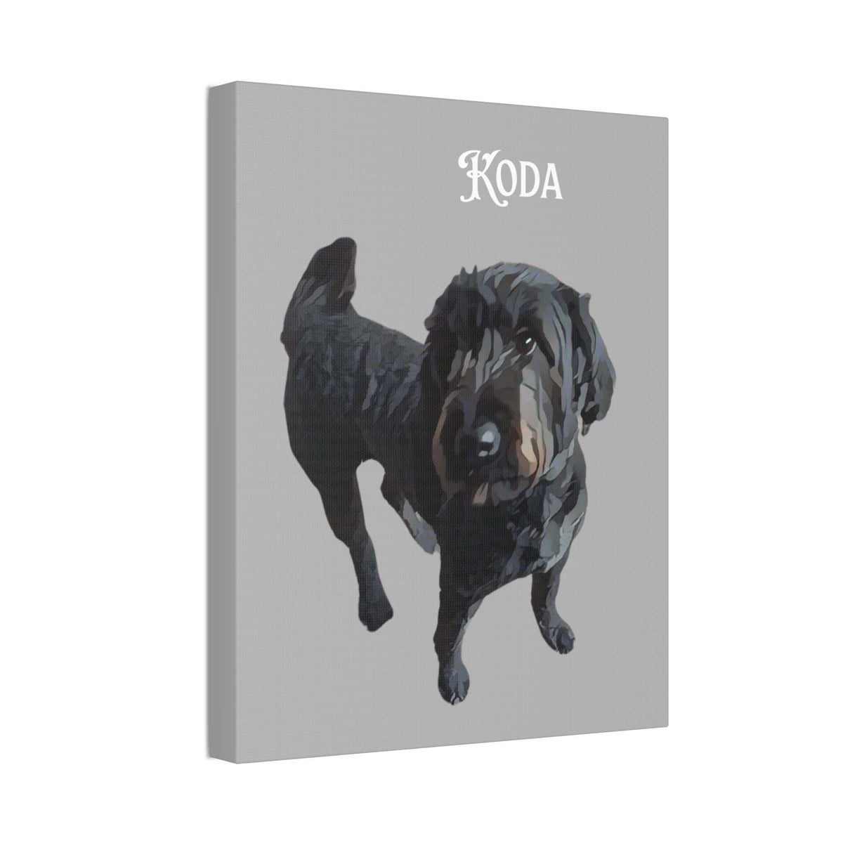 PAW-sonalized Light Grey Canvas Print | Upload Photo~Choose size
