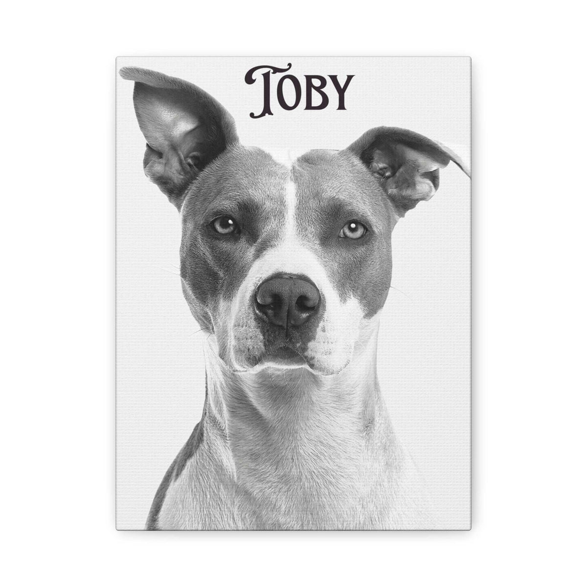 Custom Portrait Photo Canvas Print - Stretched Wall Art for Pet Lovers