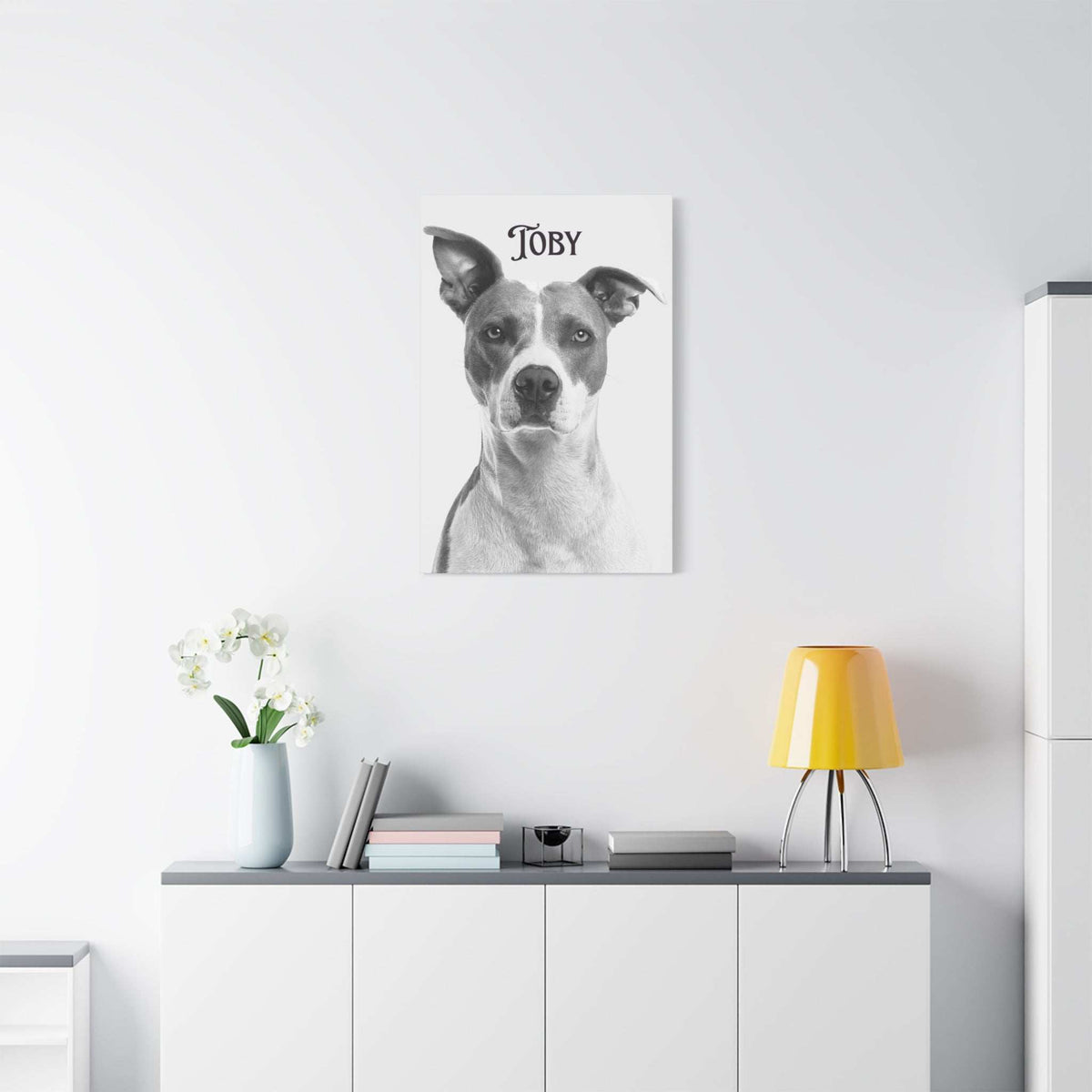 Custom Portrait Photo Canvas Print - Stretched Wall Art for Pet Lovers
