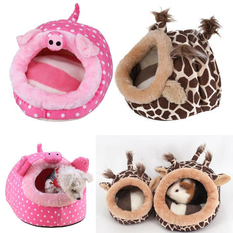 Snuggle Nest Hideaway - Soft Cotton Bed for Small Pets
