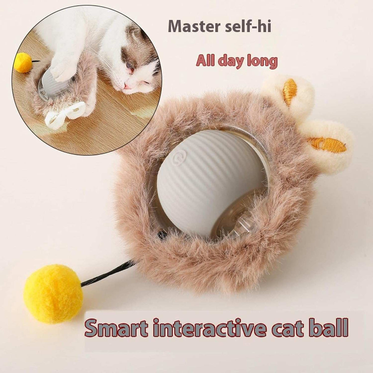 Smart Interactive Rolling Ball - Automatic Pet Toy for Cats & Dogs