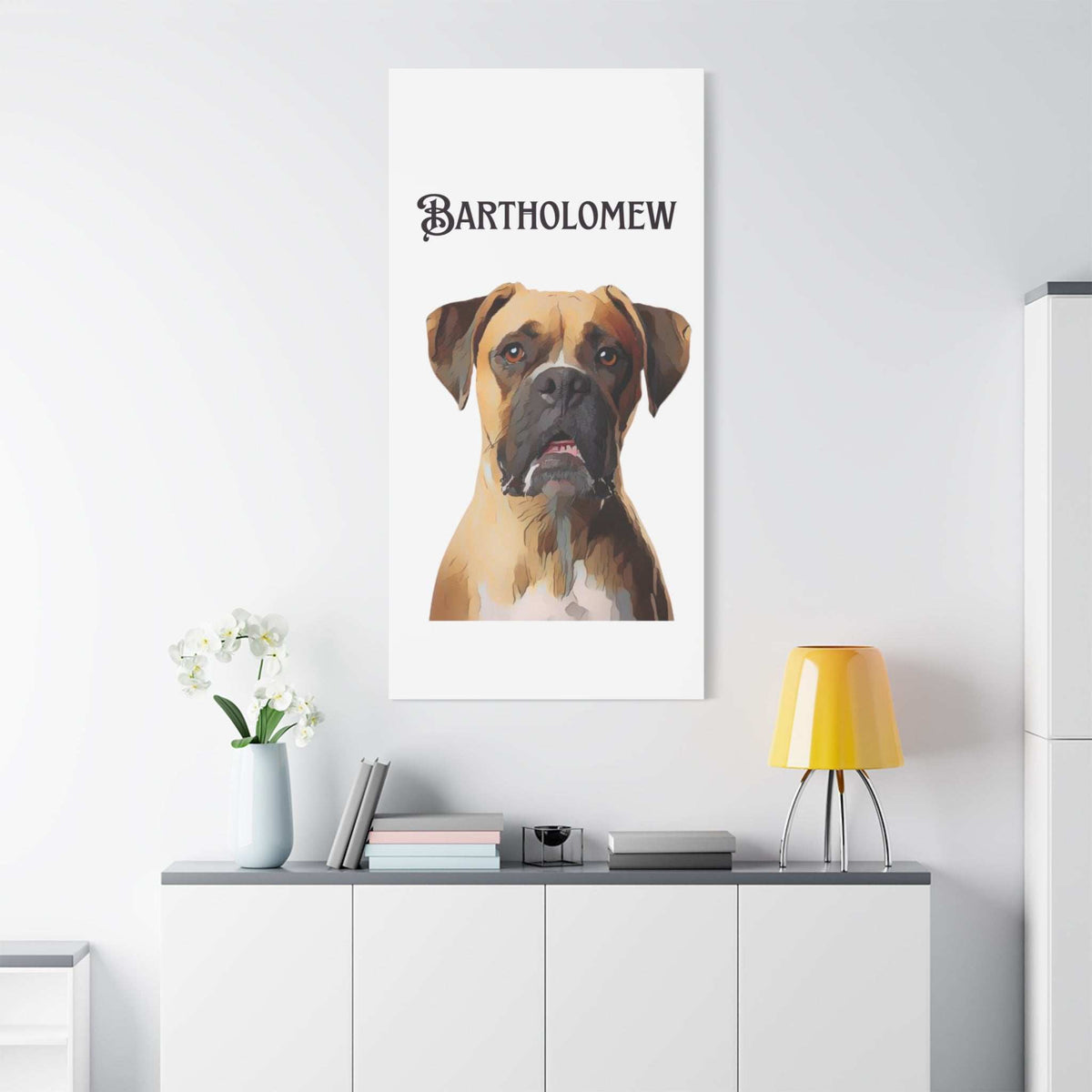 PAW-sonalized White Canvas Print | Upload Photo~Choose size