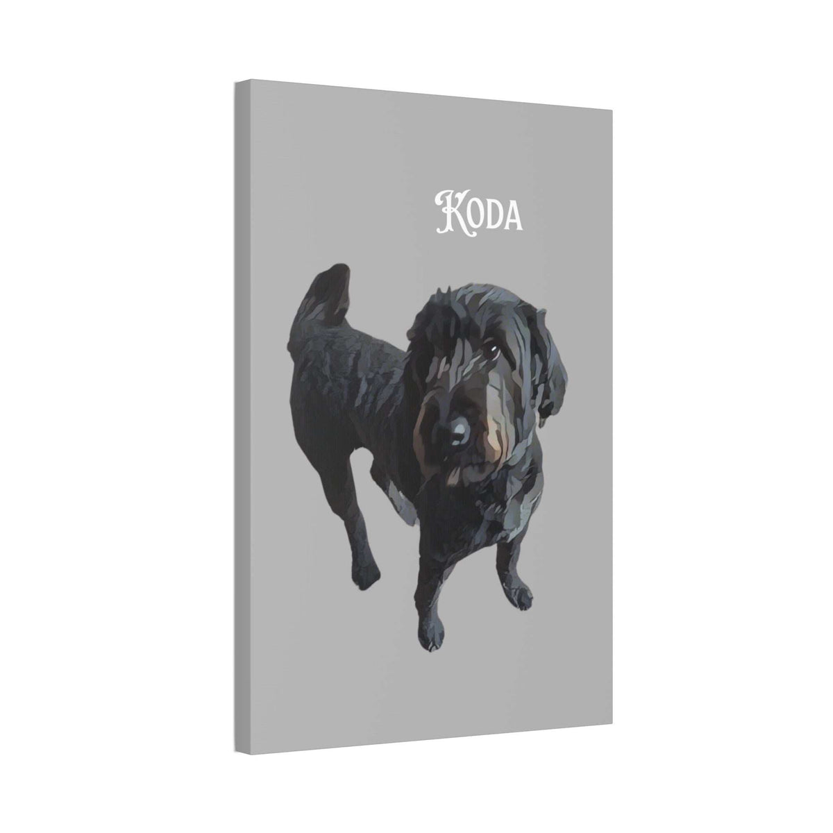 PAW-sonalized Light Grey Canvas Print | Upload Photo~Choose size