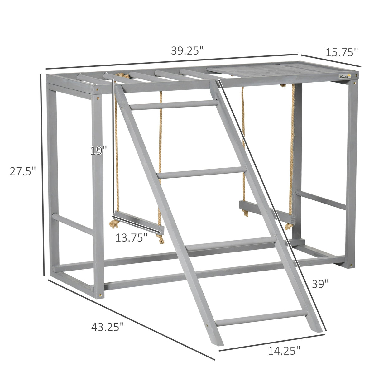 Chicken Activity Playground - Swings & Perches for 3-4 Hens