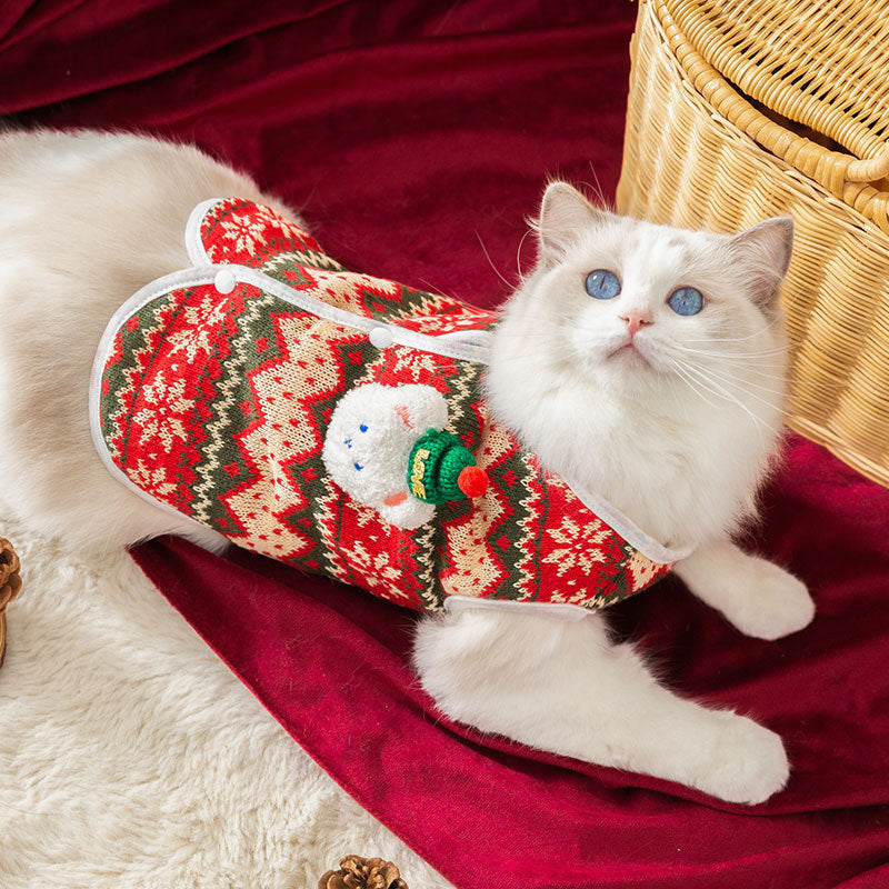 Bear Hugs Sweater - Small Dog Winter Warm Coat