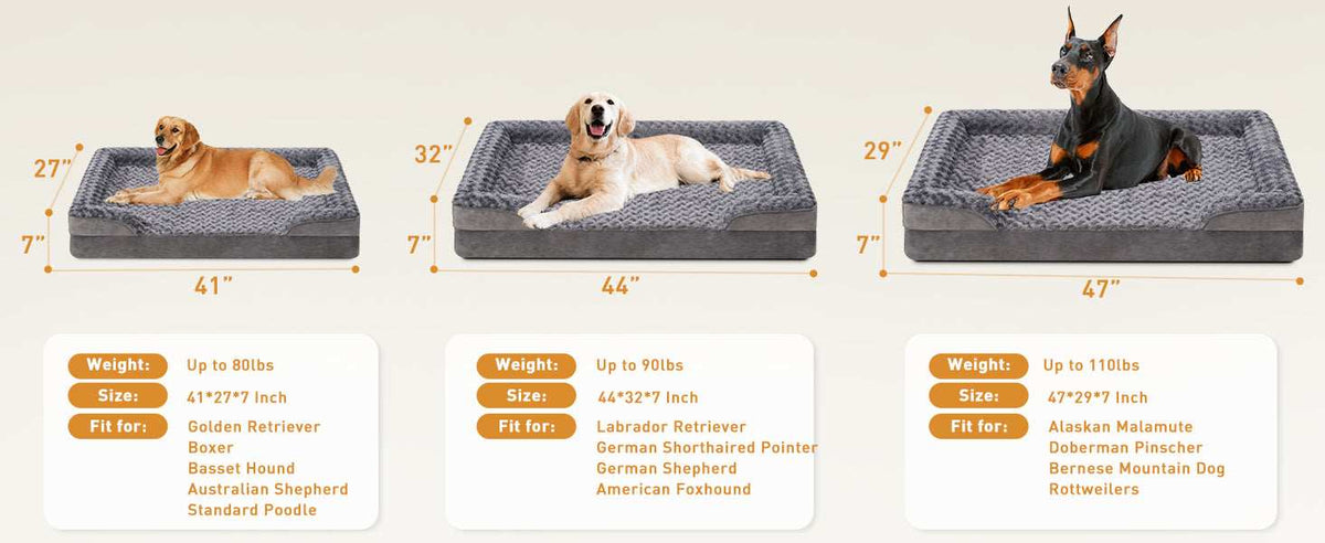 Chew Proof Orthopedic Dog Sofa - Washable Luxury Bed