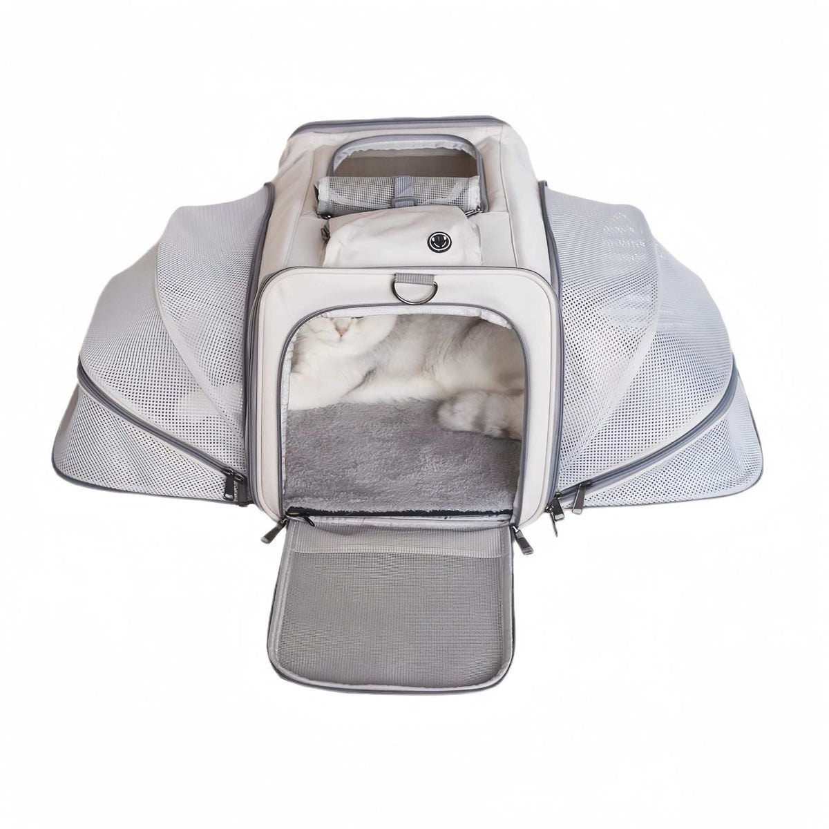 Portable Pet Carrier for Cats and Small Dogs - Breathable Travel Backpack