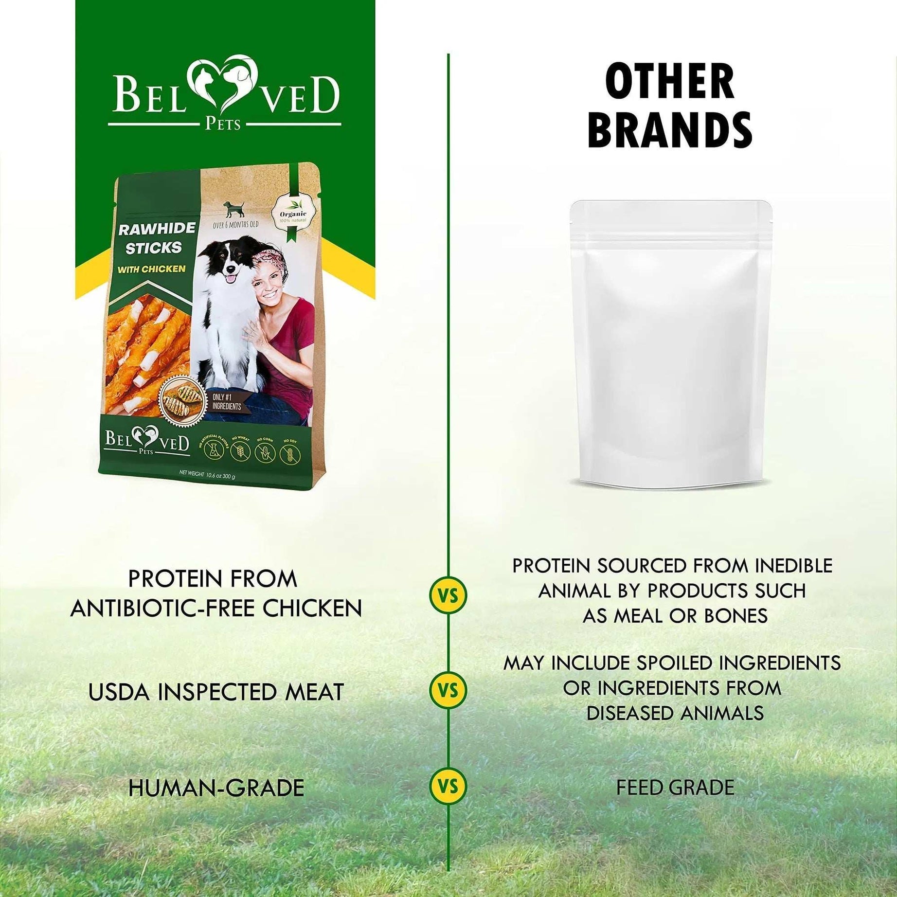 Dog Sticks Wrapped With Chicken & Pet Natural Chew Treats Grain Free Organic Meat & Human Grade Dried Snacks In Bulk For Training Small & Large Dogs