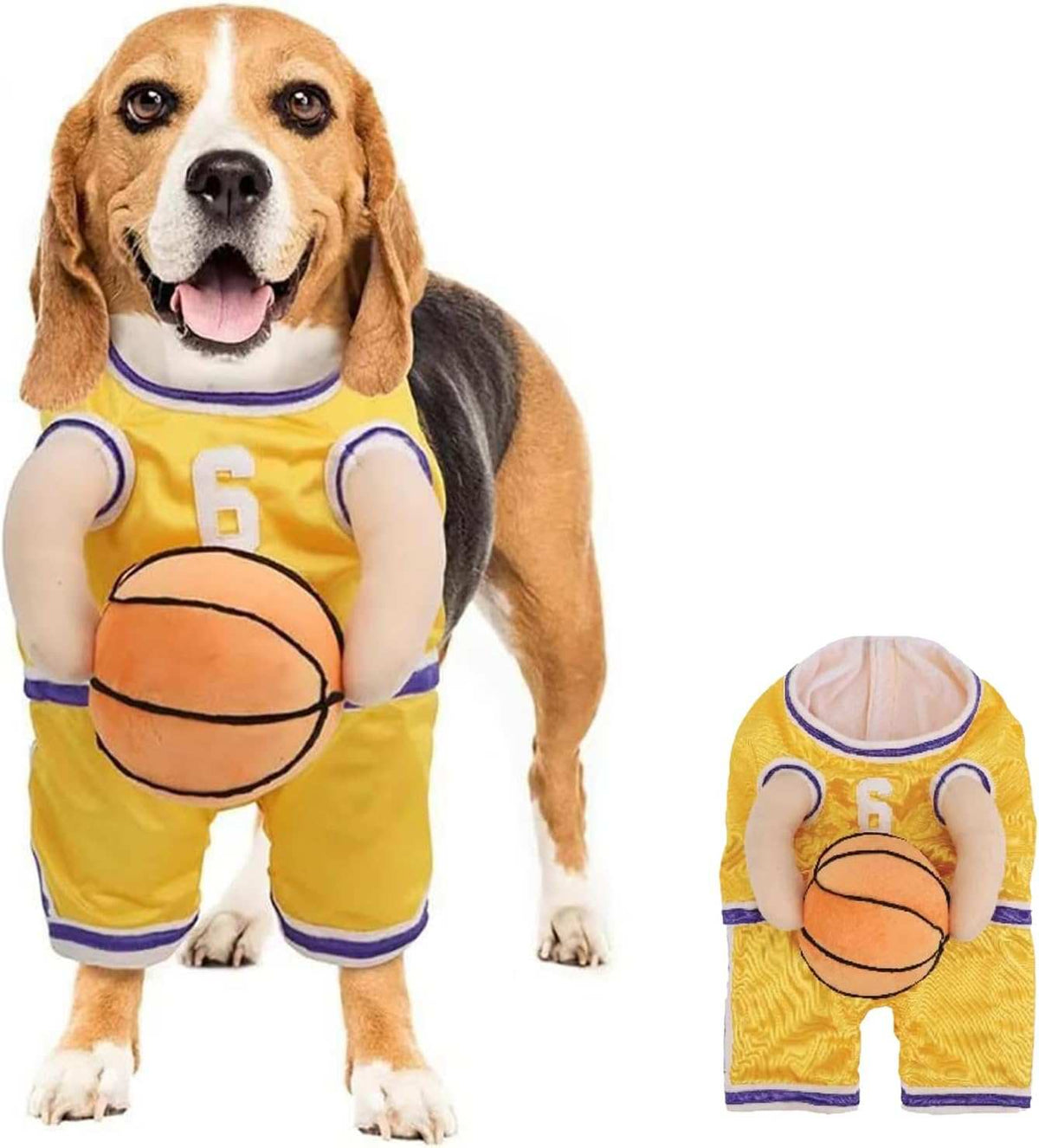Dog Halloween Costume Basketball Player Jersey