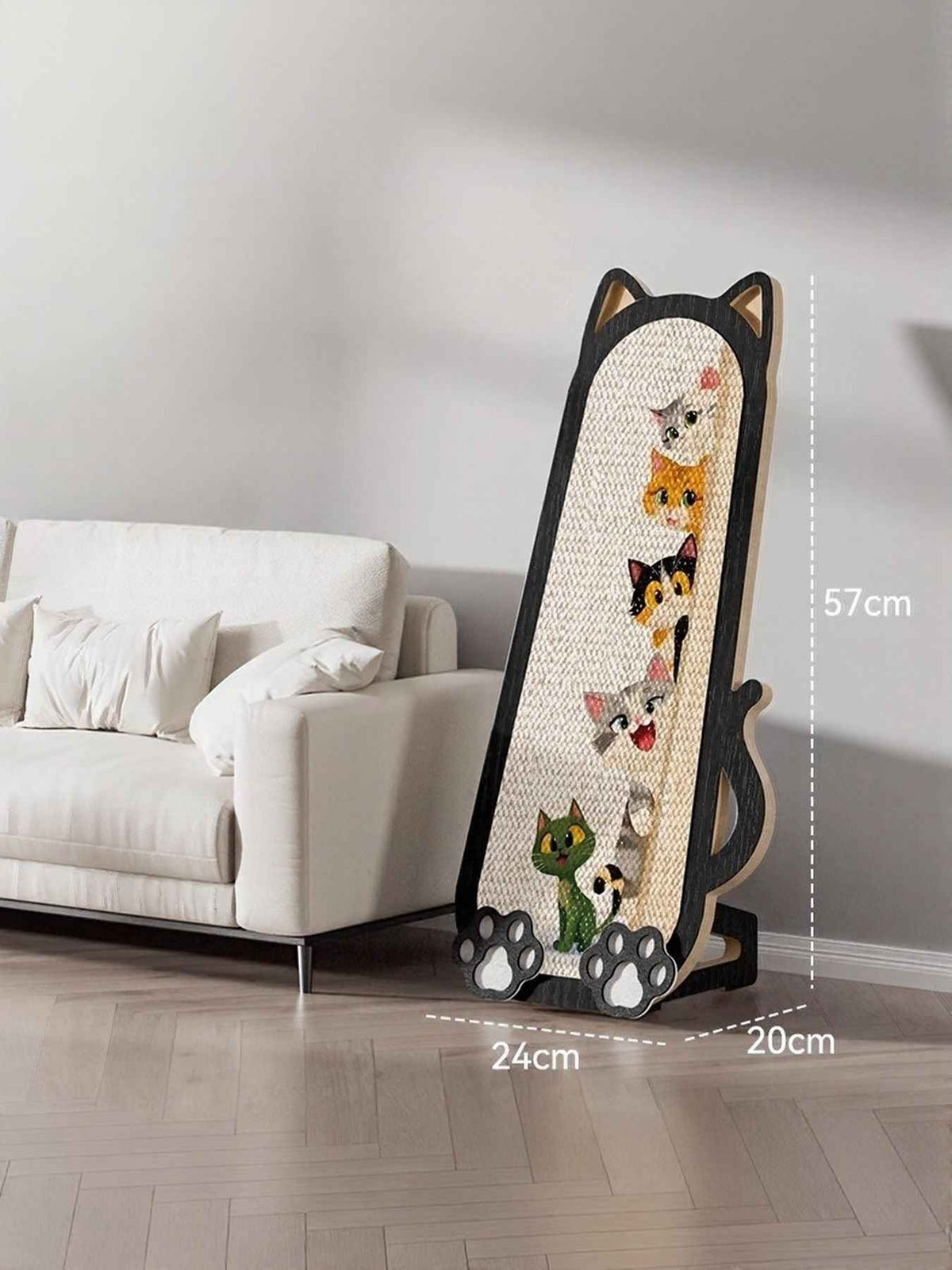 Cat Scratching Post Cat-Shaped - Sisal 8 Style Designs