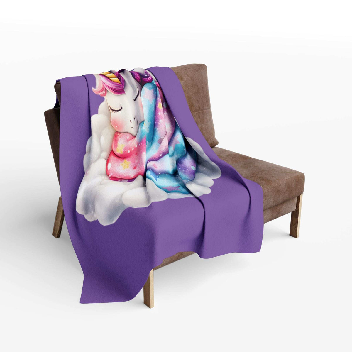 Whimsical Unicorn Fleece Blanket - Cozy Throw for Kids
