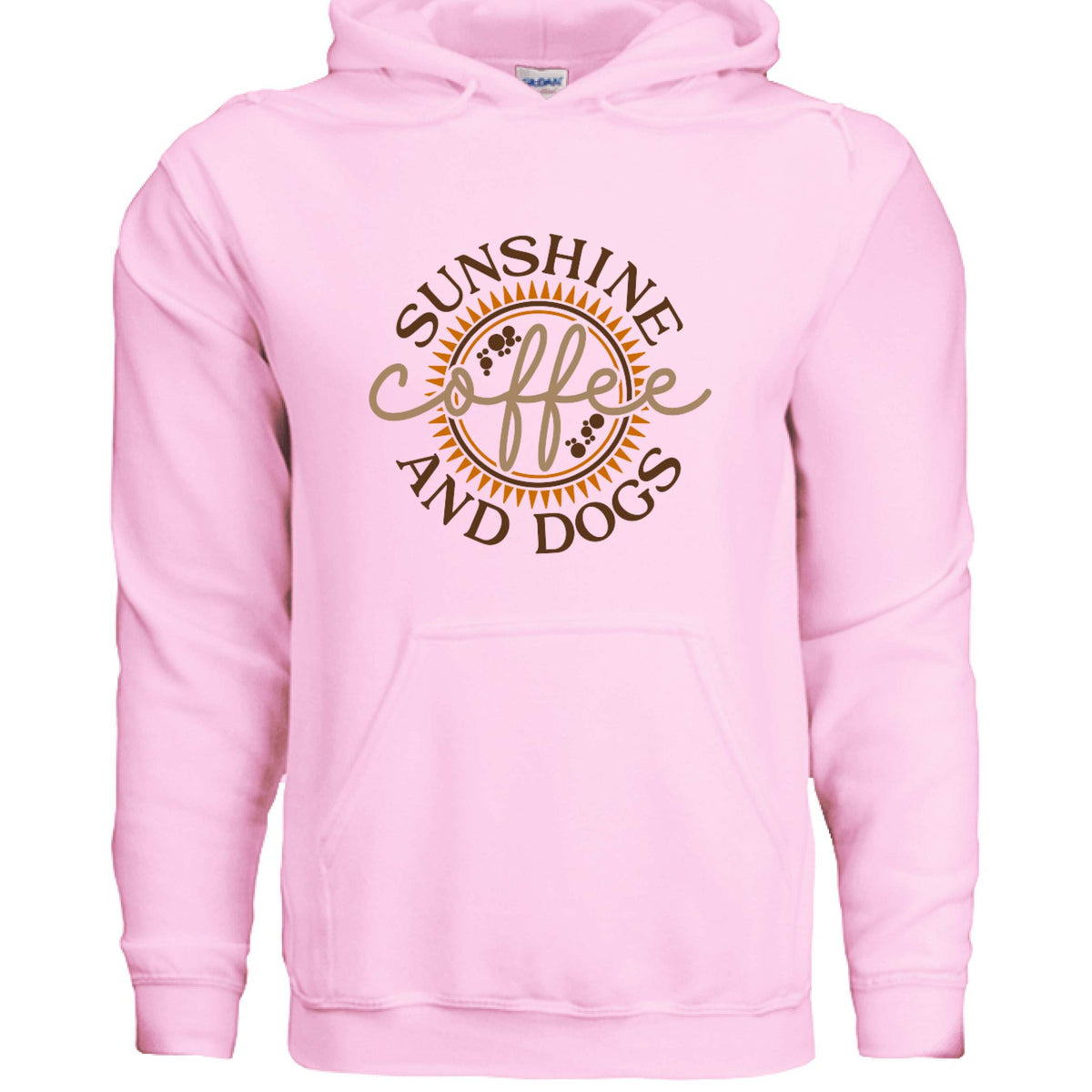 Sun Coffee Dog Hoodie Sweatshirt - Dog Lover Coffee Culture