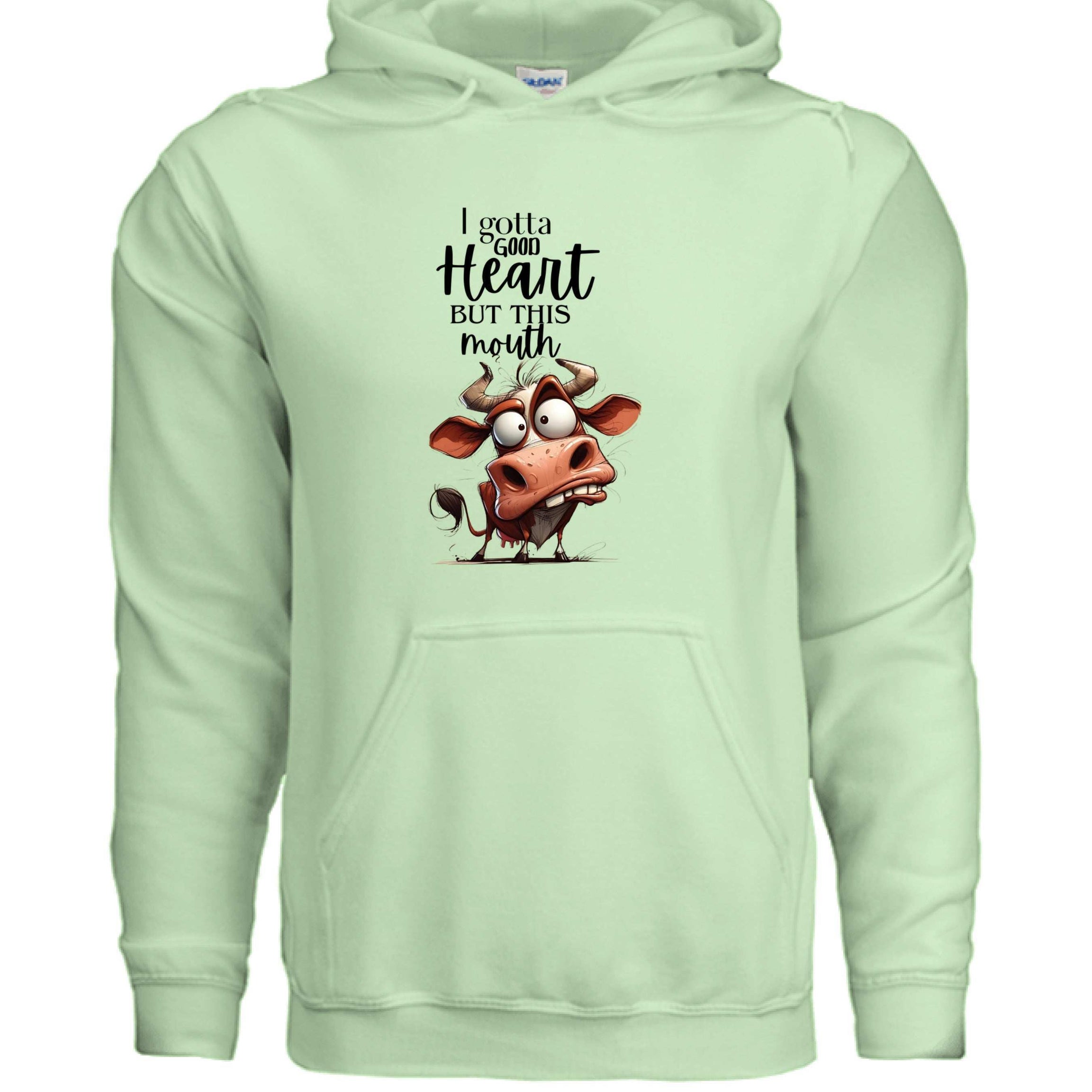 Funny Cow Hoodie - Good Heart But This Mouth Sweatshirt