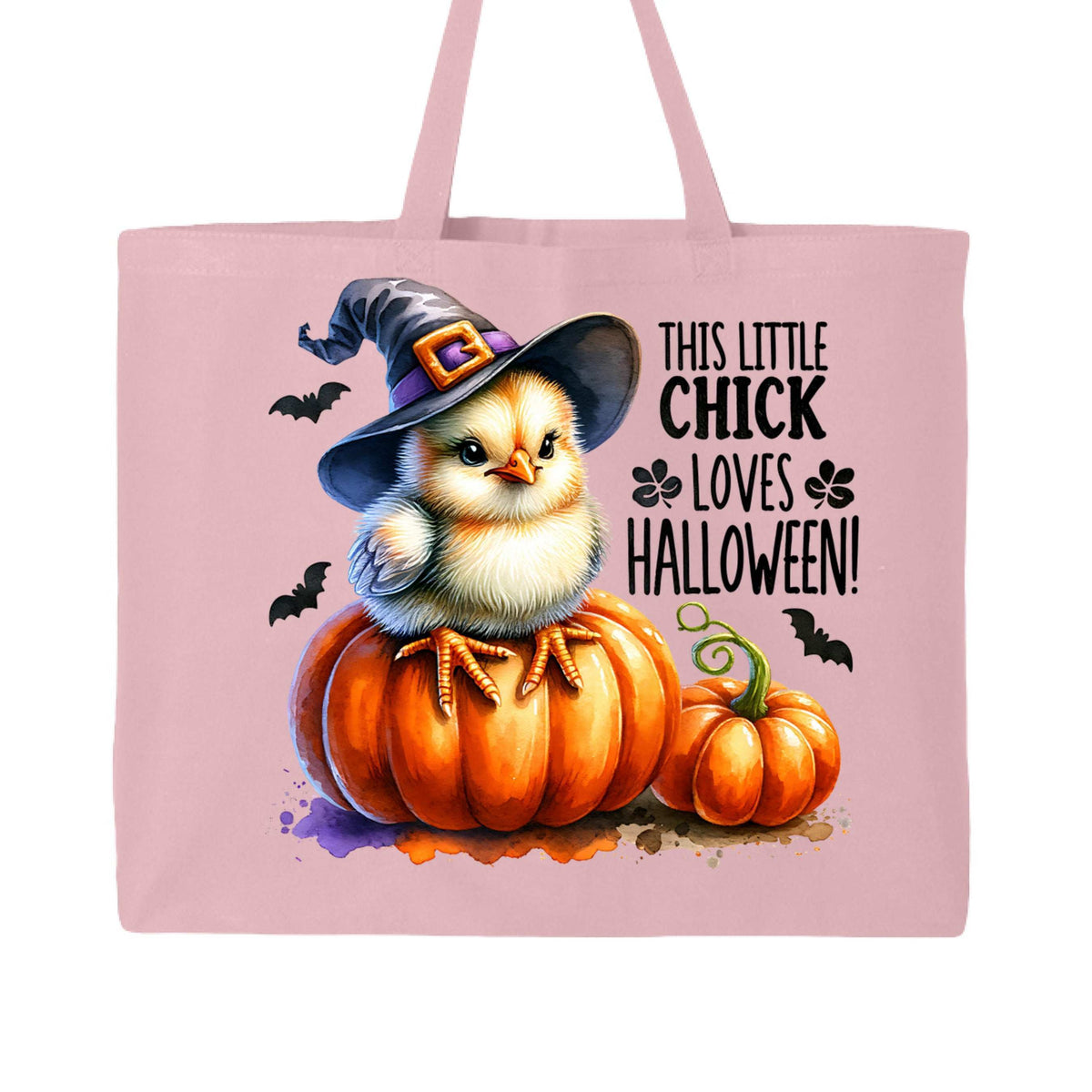 Halloween Chick Tote Bag for Trick-or-Treating - Cute Witch