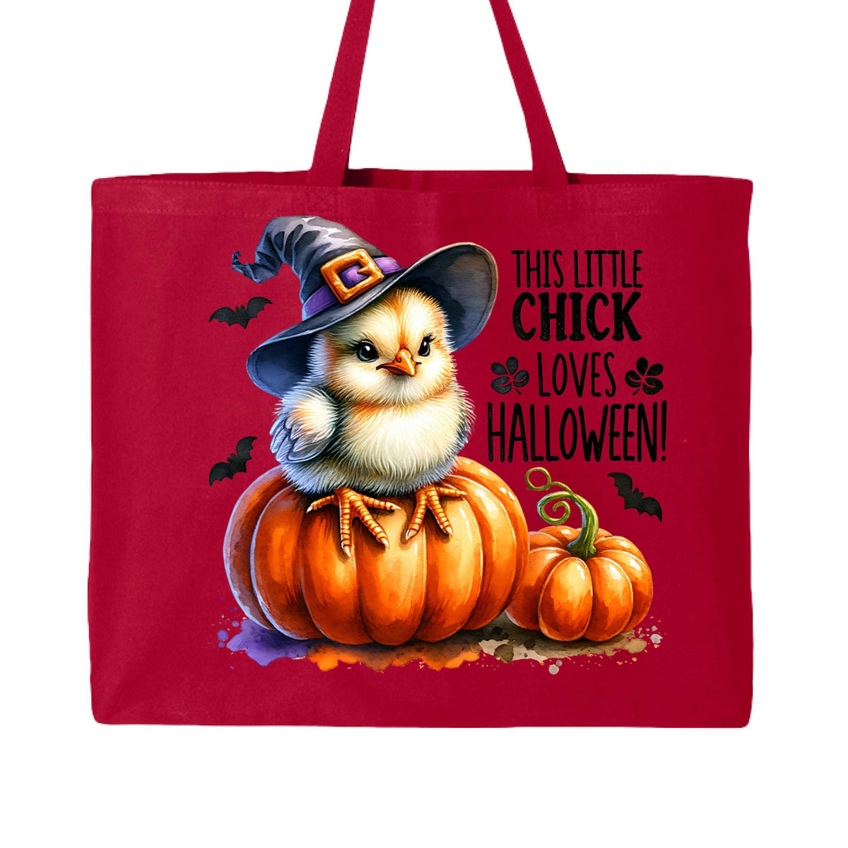 Halloween Chick Tote Bag for Trick-or-Treating - Cute Witch