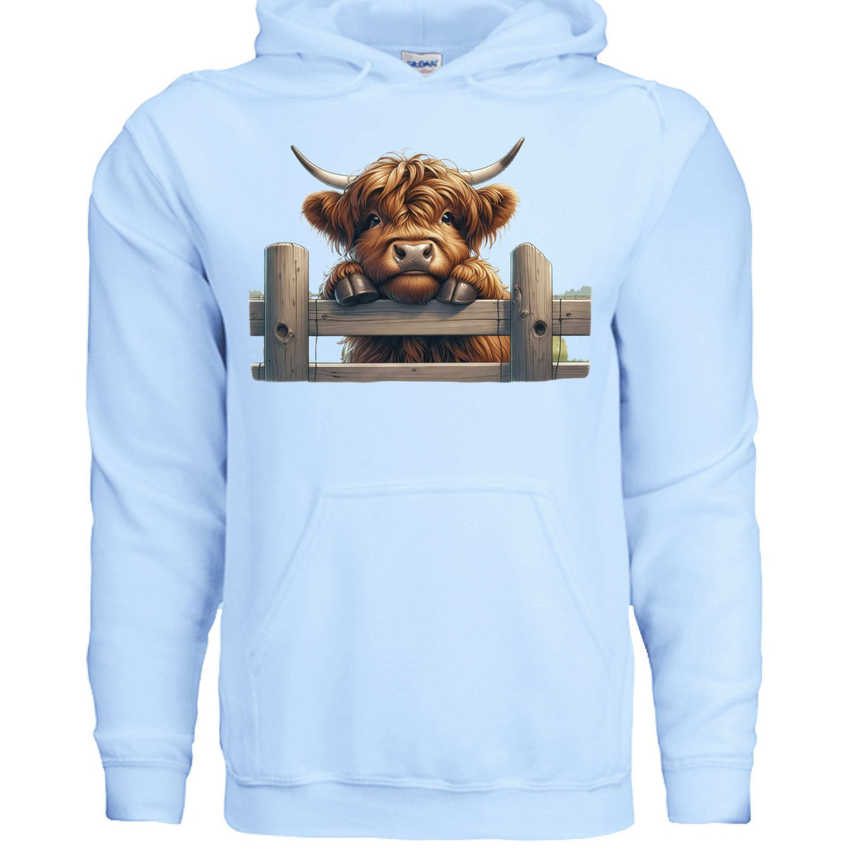 Highland Cow Hoodie with Fluffy Design for Farm Lovers