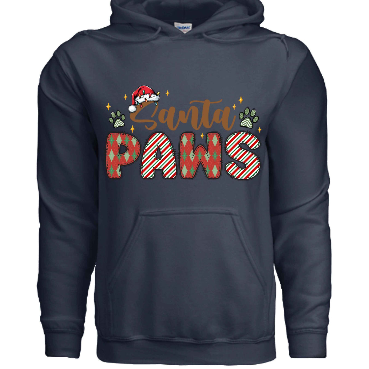 Santa Paws Holiday Hoodie for Dog Lovers - Cozy Festive Gift