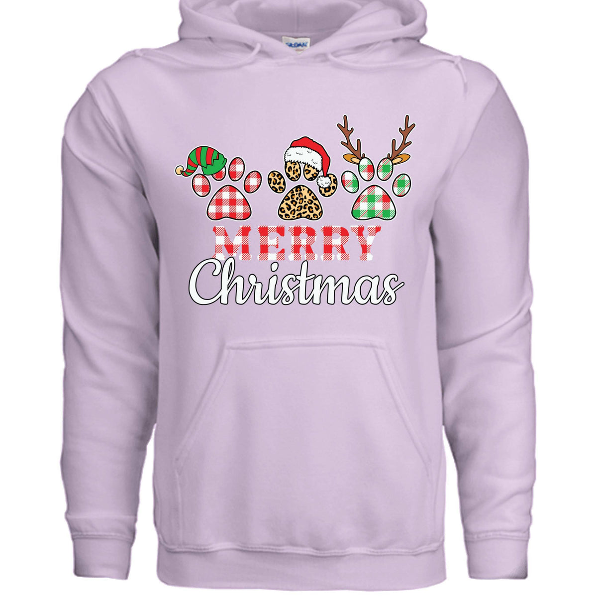 Merry Paws Hoodie - Cute Christmas Pet Lover Sweatshirt