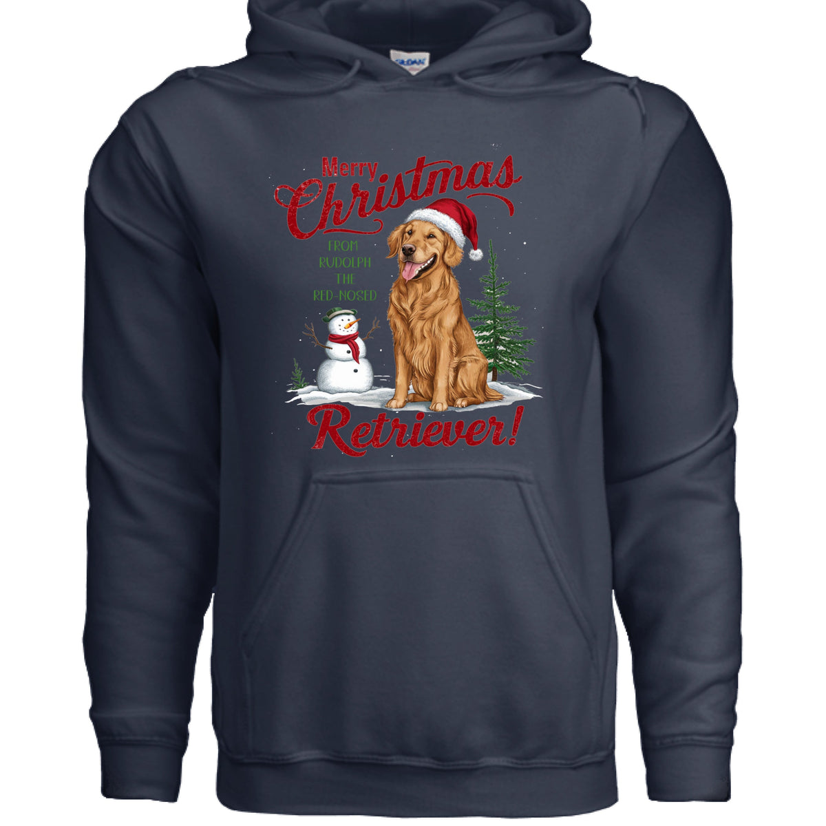 Red Nose Retriever Hoodie - Merry Christmas Sweatshirt
