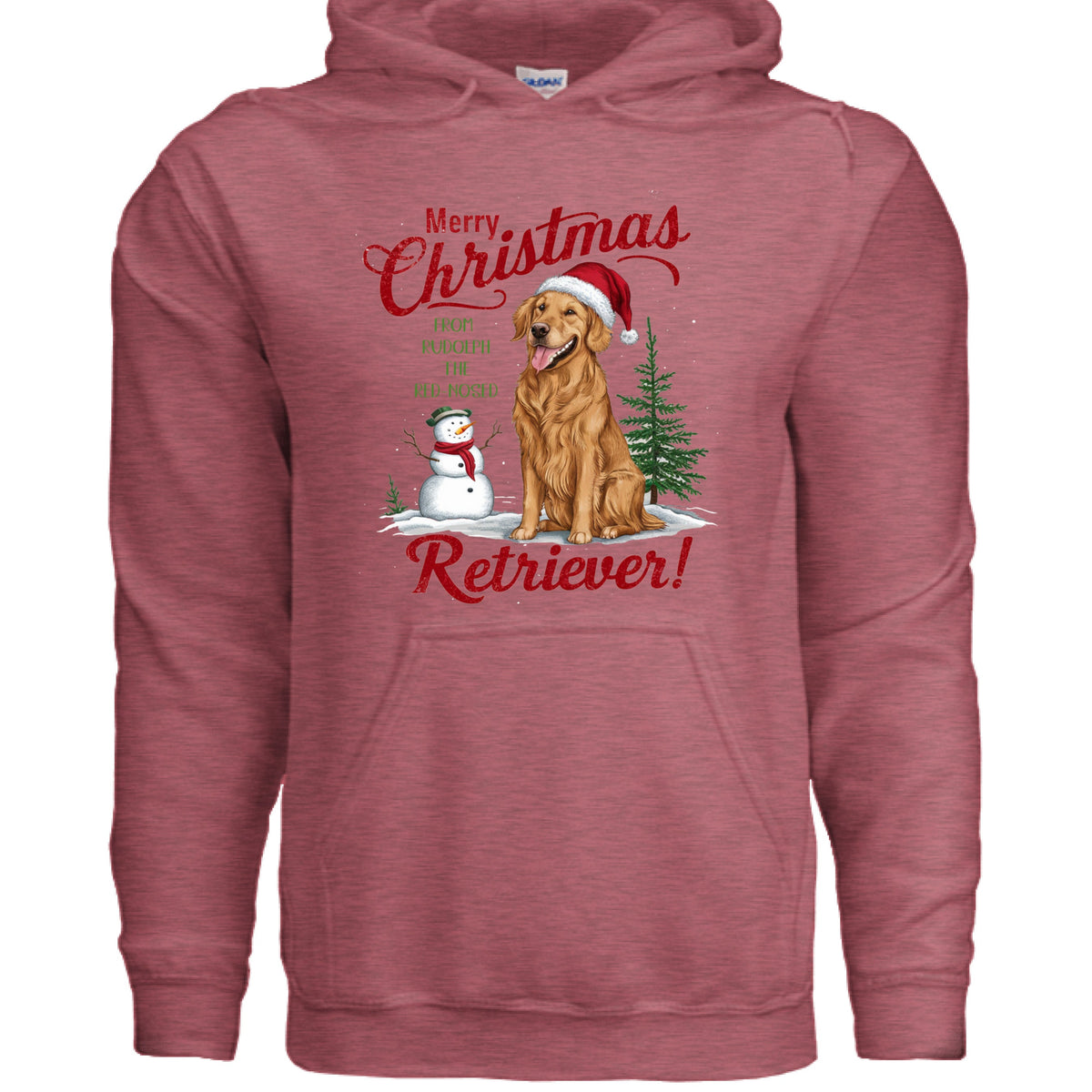 Red Nose Retriever Hoodie - Merry Christmas Sweatshirt
