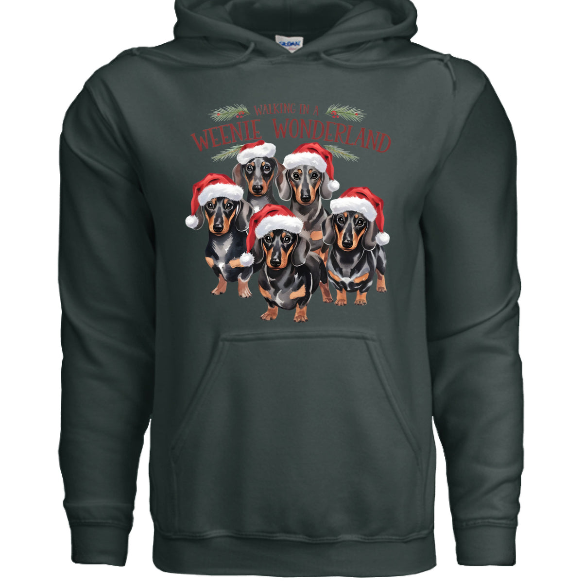 Weenie Wonderland Hoodie - Dachshund Lover Sweatshirt
