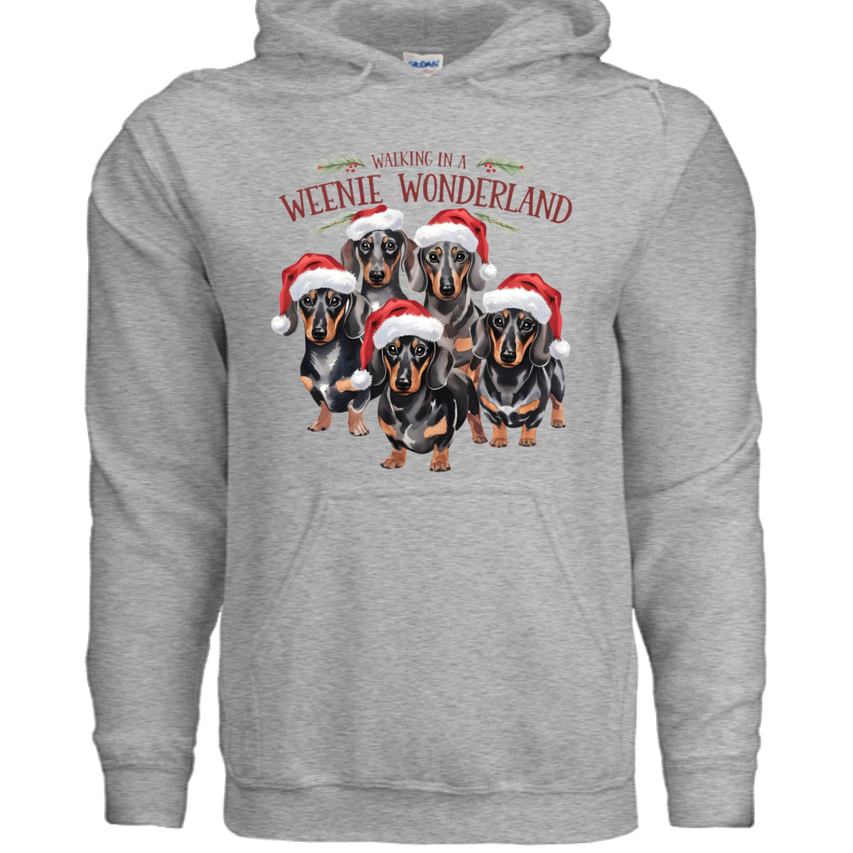 Weenie Wonderland Hoodie - Dachshund Lover Sweatshirt