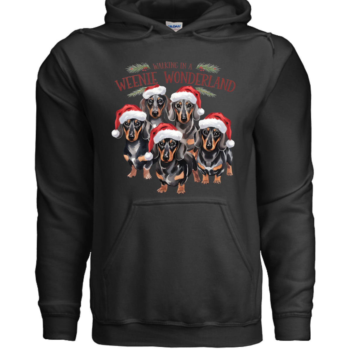 Weenie Wonderland Hoodie - Dachshund Lover Sweatshirt