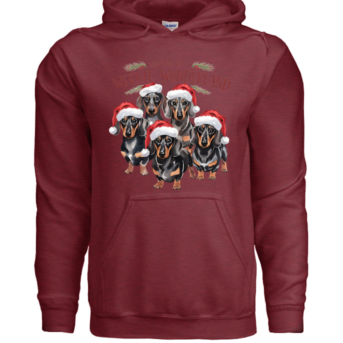 Weenie Wonderland Hoodie - Dachshund Lover Sweatshirt