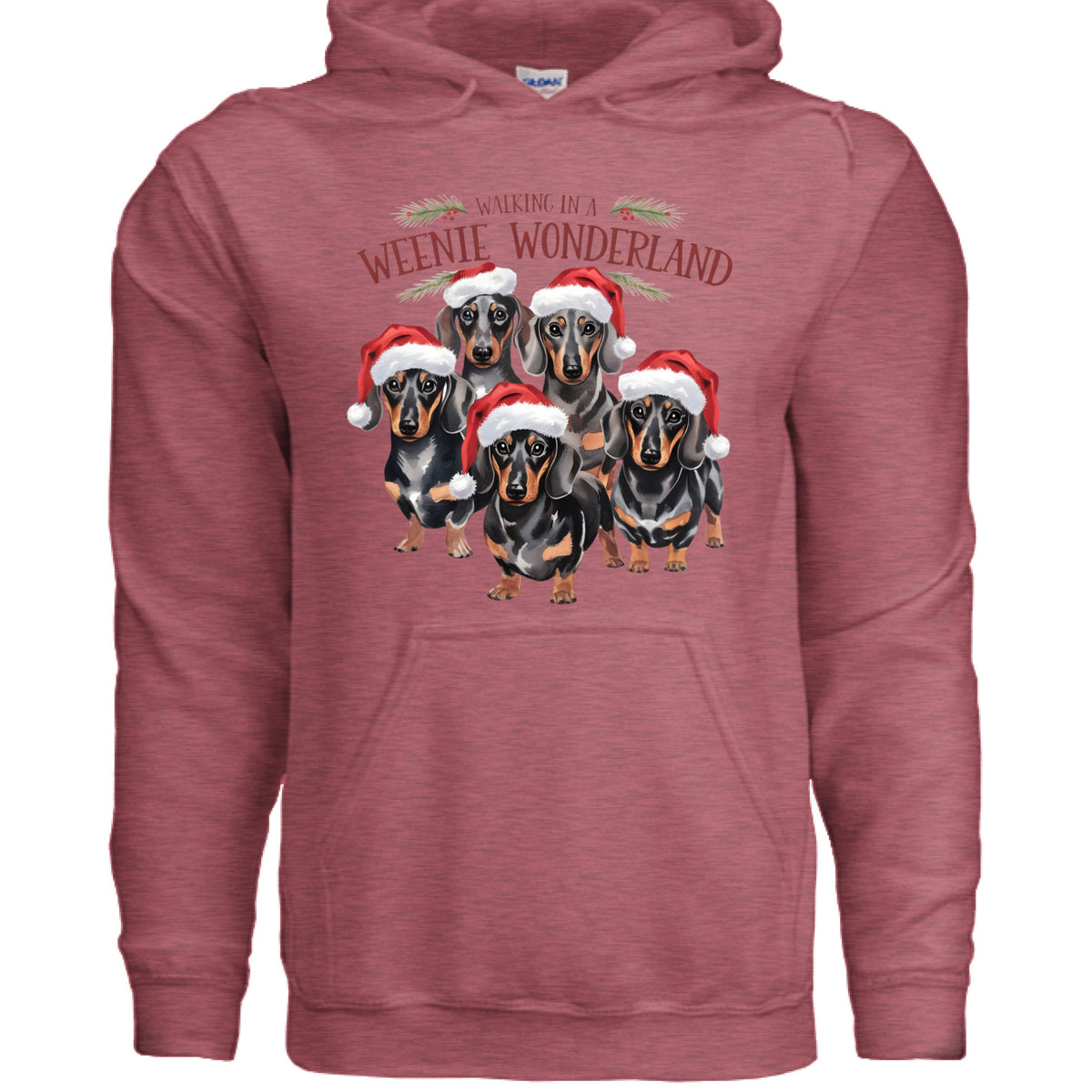 Weenie Wonderland Hoodie - Dachshund Lover Sweatshirt