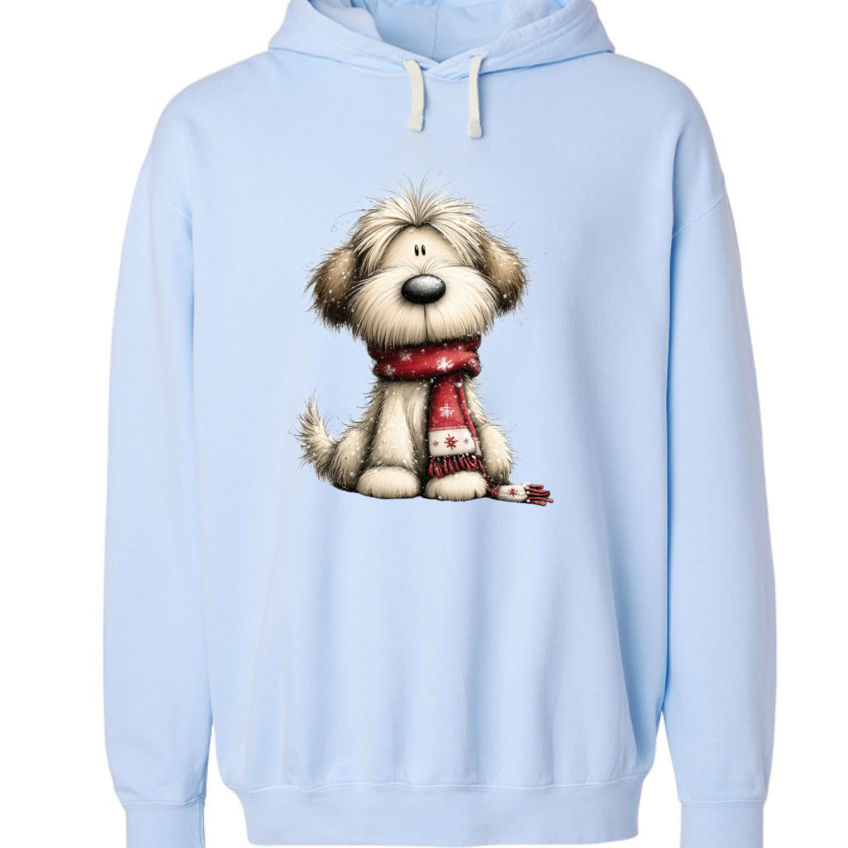 Whimsy Dog Scarf - Comfort Colors Cozy Sweatshirt