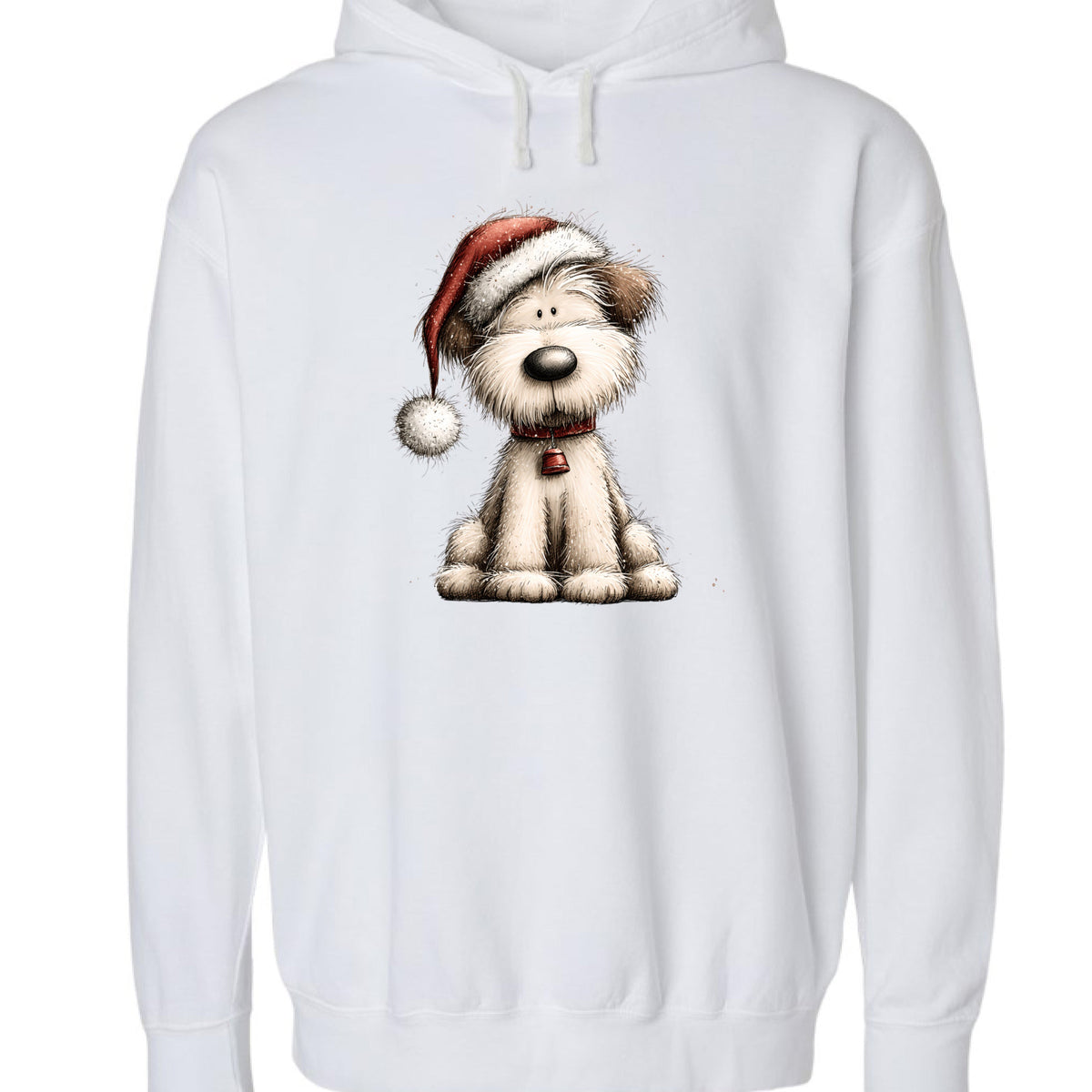 Whimsy Santa Hat - Comfort Colors Holiday Sweatshirt